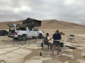 Last camping and a few days of rest at Swakopmund